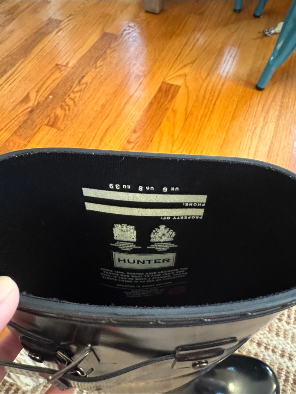 Hunter Refined Tall Rain Boots - Picture 4 of 5